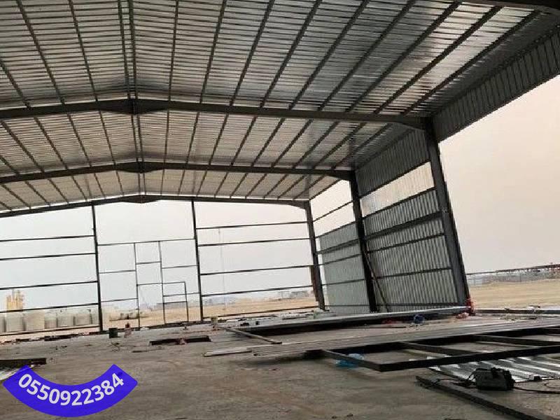 المواد المستخدمة في بناء الهناجر
